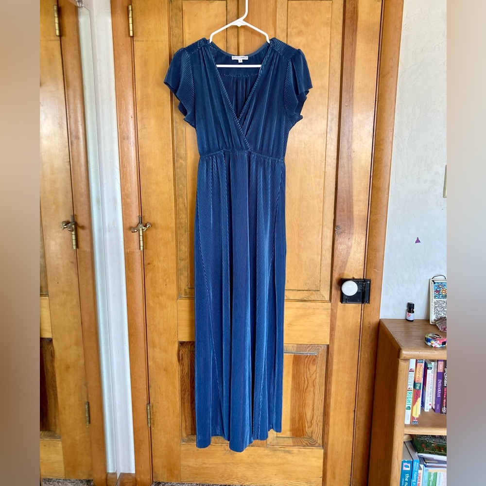 Baltic Born Athena Dress- hemmed size Small Blue